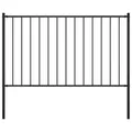 Zaunfeld mit Pfosten Pulverbeschichteter Stahl 1,7 x 1,25 m