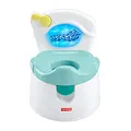 Fisher-Price Meeresrausch Töpfchen, Baby Toilette, mit Geräuschen und Lichtern, abnehmbarer Toilettenaufsatz, für Baby und Kleinkinder, GWD37