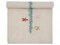 Greengate Tischläufer Juana Tischläufer mit Stickerei sand 140x40cm