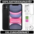 Apple iPhone 11 -  64GB - 100% BATT - Grau Schwarz - XXL Set - Zustand: SEHR GUT