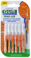 2x GUM TRAV-LER Interdentalbürsten 0,9mm organge - 12 St. Zahnzwischenraumbürste