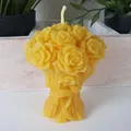Bienenwachskerze Rosen Kerze als Strauß 9 cm