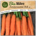 Little Plants BIO Möhre Samen 800 Möhrensamen Amsterdamse bak Gemüsesamen Samenfest für Gemüsegarten Gemüse Samen Hochbeet Samen für Küche, Balkon und Garten