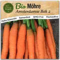 Möhre Samen (BIO) - 800 Samen Gemüsesamen Möhrensamen Amsterdamse Bak