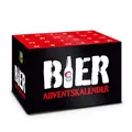 itenga Adventskalender für Bierkasten Flaschen Kiste Stülper BIER schwarz rot