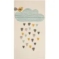 Kinderteppich Mehrfarbig Aus Baumwolle 80 X 150 Cm Wolken Motiv Für Kinderzimmer Spielteppich