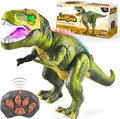LED Ferngesteuertes Dino Spielzeug T-Rex mit Gehen Brüllen Kopfschütteln