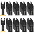 LEILUO 50 Stück Multitool Sägeblätter Set Extra-Lang Titan Oszillierende Sägeblätter für Holz Nägel Gipskarton Universelles Oszillierendes Werkzeug Zubehör Passend für DeWalt Makita nd mehr