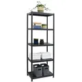 shelfr Regal 5 Ebenen Regal - Industrial Design Metallregal 61x41x170cm Schwarz schwarz 41 cm x 170 cm x 41 cm