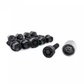 RADSCHRAUBEN KEGELBUND UNBEWEGLICH SCHWARZ SET M14X1,25 SCHAFTLÄNGE SW /