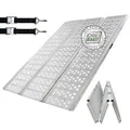 DREIBREIT by TRUTZHOLM 2-Fach Auffahrrampe klappbar Alu 255 cm 1020 kg Tragkraft 115 cm Breite gelocht grau