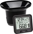 TFA Dostmann Funk-Regenmesser DROP, 47.3005.01, 24-Stunden-Regenalarm, schwarz