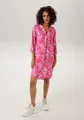 Sommerkleid, mit farbharmonischem, graphischem Druck, Gr. 40 - N-Gr, pink-weiß-rosa-rose N-Gr