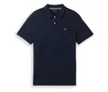 Tom Tailor Piqué Poloshirt - Herren - Gr. M - blau/print