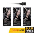 Syoss 4-15 Staub Chrom Profi Salon Qualität Haarfarbe Set Masse 3-pack