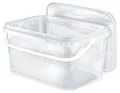 Benbow Rechteckiger Eimer mit Deckel mit Griff 5L Anzahl: 1 Stk., Transparent BSR-, Luftdicht, Lebensmittelecht, BRC-