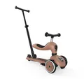 Scoot & Ride Highwaykick 1 Push and Go Kickboard mit Sitz Kinderroller Scooter 2in1 Laufrad mit Lenkstange ab 1 2 Jahren mitwachsend Höhenverstellbar werkzeuglos (Mocha)