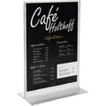 HMF Tischaufsteller 46921, A5, aus Acryl, T-Form, beidseitig
