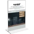 Hmf - 46921 Tischaufsteller Din A5 Acryl, Menükartenhalter, 15,5 X 21,7 X 8,4 Cm