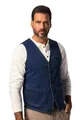 JP 1880 Herren große Größen Übergrößen Menswear L-8XL Jeansweste FLEXNAMIC®, V-Ausschnitt blue denim 6XL 827624902-6XL