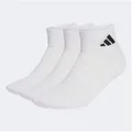 adidas Sportswear Sportsocken C ESS ANK 3P (3-Paar) für sportliche Aktivitäten, sportlicher Stil, elastisch weiß S (37/39)