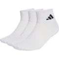 adidas Cushioned Sportswear Ankle Socks 3 Pair Pack white-white-black (001A) S