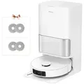 Dreame L10s Ultra Gen3 Staubsauger Roboter mit Wischfunktion&Selbstreinigender Mopp,25KPa Saugleistung,Haustiermodus,All inOne Dock,Teppichreinigung - Weiß