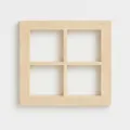 Wichtelhaus Fenster Holz 7x7cm Miniatur | Wichtel Zubehör Weihnachten