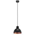 Schwarz Kupferrot Klassisch skandinavisch Hängelampe Pendelleuchte 1x60W/E27