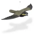 Relaxdays - Vogelschreck Falke, Fliegender Greifvogel Als Vogelscheuche, Raubvogel Attrappe, Vogel Lebensgroß, Mehrfarbig