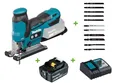 Makita DJV185Z 18V Akku-Stichsäge mit 1x Akku 5Ah + Ladegerät + 11 Sägeblätter