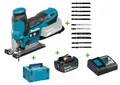Makita DJV185Z 18V Akku-Stichsäge mit 1x Akku 3Ah + Lader + Koffer + 11 Blätter