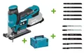 Makita DJV185Z 18V Akku-Pendelhubstichsäge DJV185 + Makpac 3 Koffer + 11 Blätter