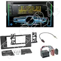 JVC KW-DB93BT 2-DIN CD/USB Radio + 5er BMW (E39) Radioblende black + 17-Rundpin