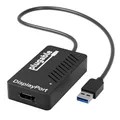 Plugable USB 3.0 nach DisplayPort 4K UHD (Ultra-High-Definition) Grafik Adapter für mehrere Monitore bis zu 3840 x 2160 Auflösung (DisplayLink DL-5500 Chipsatz - Unterstützt Windows 7 bis 10)