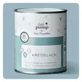 MissPompadour Kreidefarbe Blau & Edel - Holzfarbe, Holzlack matt innen 750ml, hochdeckende Möbelfarbe ohne Schleifen - für Holz, Metall, Kunststoff, Blau & Edel