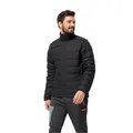 Jack Wolfskin Winter-Daunenjacke Ather Down (winddicht, wasserabweisend, atmungsaktiv) schwarz Herren, Größe: M