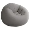 Intex 68579 aufblasbarer Sitzsack Sessel, 69x 104 x107 cm, 2,5 kg, Modelle: 68579,Wasserdicht - Grau