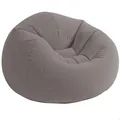 Intex Sessel Sitzsack Sitzkissen aufblasbar grau 107x104x69cm Luftsessel Sitz