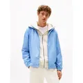 Tommy Hilfiger Blouson RWB HOODED JACKET Freizeitjacke, Übergangsjacke elastische Bündchen, wasserabweisend blau L (50)