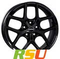 4x Borbet Y black glossy 6.5x16" ET43 LK5 112 ML 57.1 Alufelgen 16 Zoll