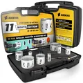 Amboss M 42 Bi-Metall Lochsägen Set Ø 19-83 mm (11-teilig) | Für Aluminium, Stahl, Gipskarton, Holz etc.