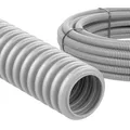 Lancelot® flexibles Wellrohr I Leerrohr M32, 25 Meter, lichtgrau
