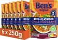 BEN'S ORIGINAL Fertiggericht Chili con Carne mit Hackfleisch & Gemüse 6 x 250g