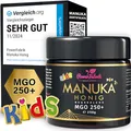 Manuka Honig Kinder | MGO 250+ | 250g | Das ORIGINAL aus NEUSEELAND | Manuka Kids | PUR, ROH & ZERTIFIZIERT | Premium Qualität 100% natürlich | PowerFabrik (250 g)
