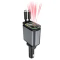 4-in-1 Schnellladestation Auto Ladeadapter mit Sternenhimmel LED, USB-C PD – Neu