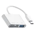 4in1 OTG USB-C Kartenleser Adapter für Smartphone Laptop Kamera PC SD/TF – Neu