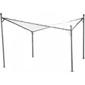 Siena Garden - Berlino Pavillon 400x400 Cm Gestell Aus Stahl, Anthrazit, Bezug Aus Polyester, 250g/m2 In Weiß