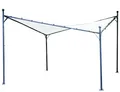 Pavillon Berlino 4x4 m, grau/weiß Gestell grau / Bezug weiß