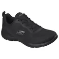 Skechers 150291 BBK Damen Sneaker Low Textil & Synthetik in schwarz - Gr. 38